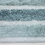 Plush microfiber bath mat in aqua