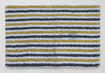 Woven stripe bathroom mat texture