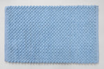 Soft bubble tufted blue bathroom mat