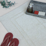 Pure Serenity white cotton bath mat