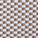 Brown white cushion with textured pattern