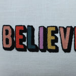 Cozy slogan cushion for sofa décor