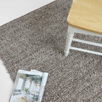Pebble weave wool blend floor rug