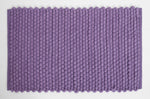 Plush lavender bath mat close-up