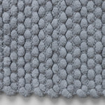 Plush grey microfiber bath mat