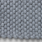 Plush grey microfiber bath mat