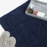 Midnight blue plush bath mat