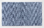 Textured navy blue bathroom mat