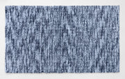 Textured navy blue bathroom mat