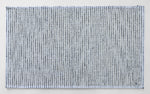 Modern navy ice blue floor mat