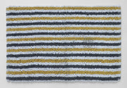 Woven stripe bathroom mat texture
