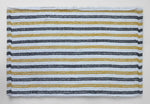 Mustard and grey bathroom floor mat
