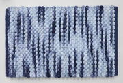 CloudRipple blue bathroom floor mat