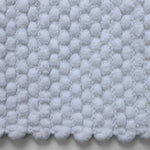 Cushioned arctic blue bath rug