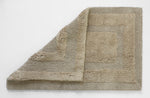 Spa-inspired beige cotton floor mat