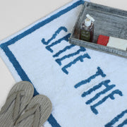 Seize The Day plush motivational bath mat