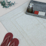 Pure Serenity white cotton bath mat