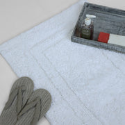 Pure Plush white textured bath mat