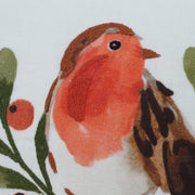 Nature themed bird throw pillow
