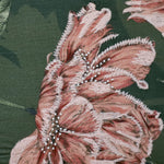 Luxury dark green floral sofa cushion