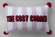 The Cosy Corner striped decorative cushion