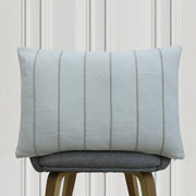 Minimal stripe textured cushion in neutral tones