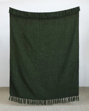 Lightweight woven blanket with tassels