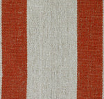 Decorative striped table runner for festive setup