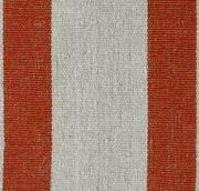 Decorative striped table runner for festive setup