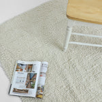 Handwoven chunky textured area rug