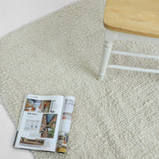 Handwoven chunky textured area rug