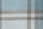 Soft woven check throw for sofa décor